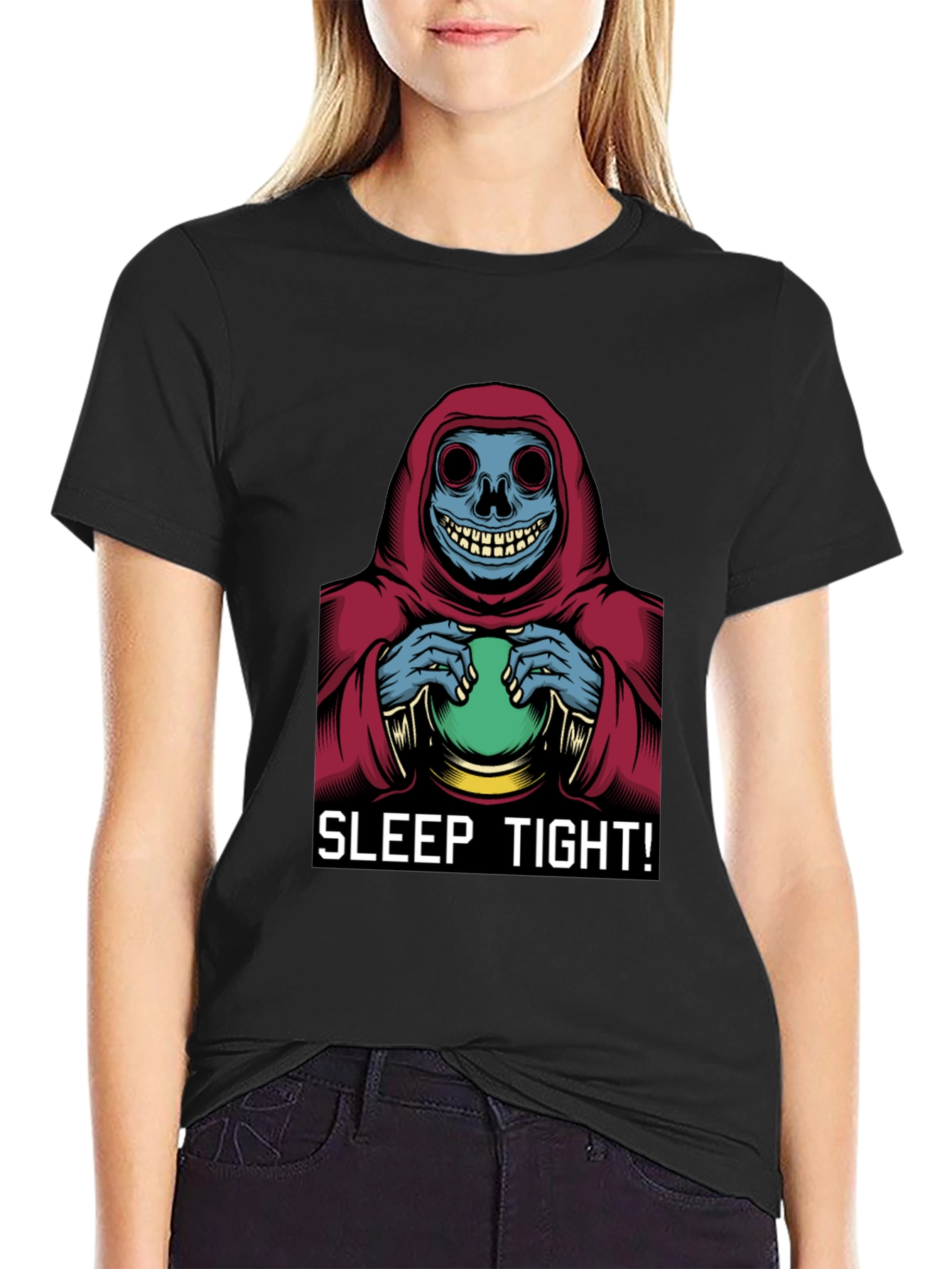 Sleep Tight T-Shirt - Grim Reaper Graphic Tee