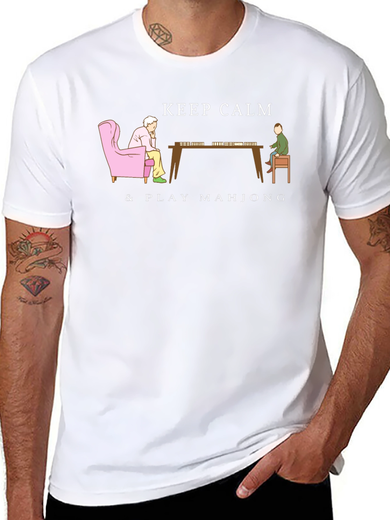 Keep Calm & Play Mahjong T-Shirt
