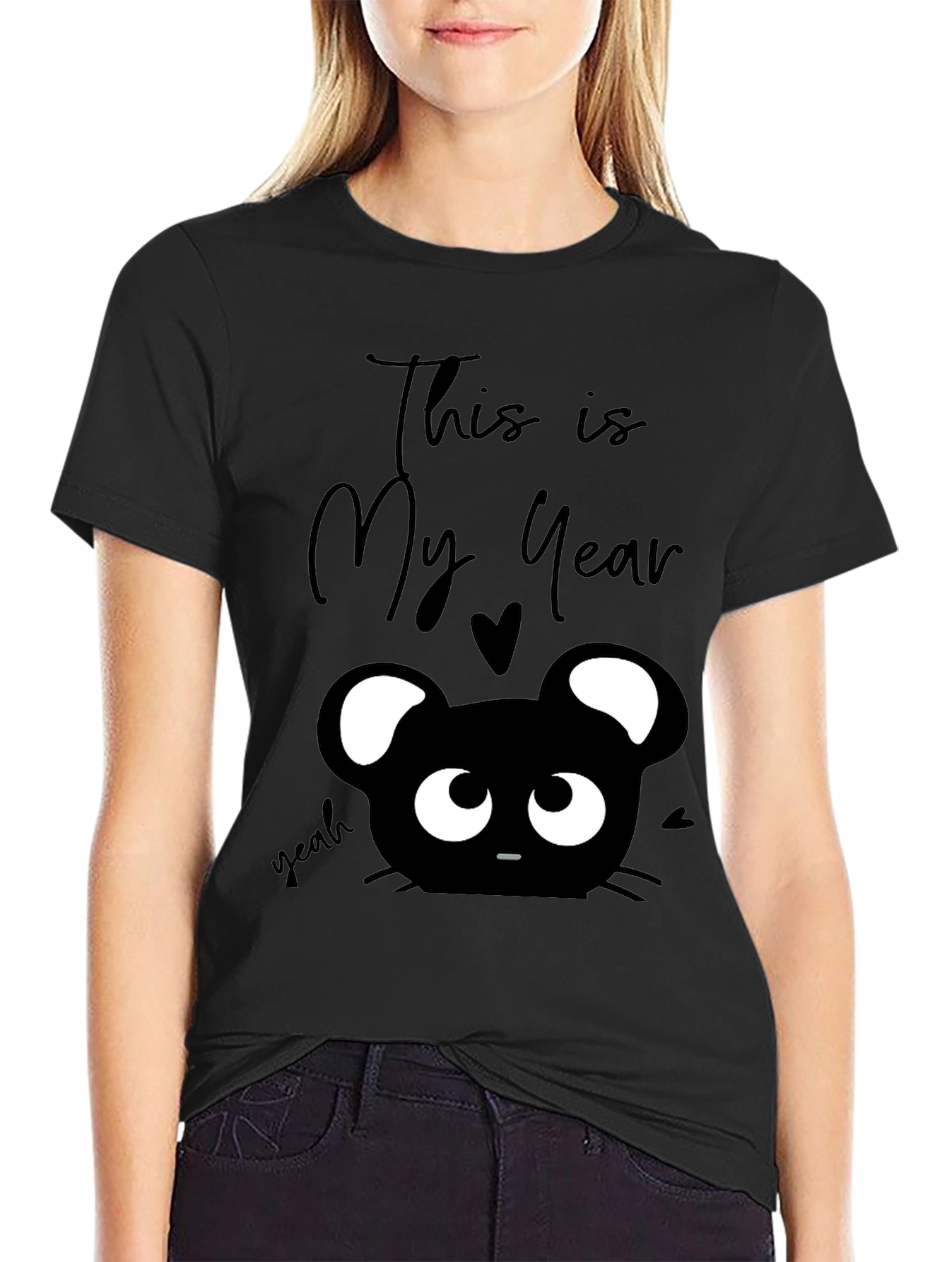 This is My Year Black Graphic T-Shirt
