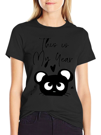 This is My Year Black Graphic T-Shirt