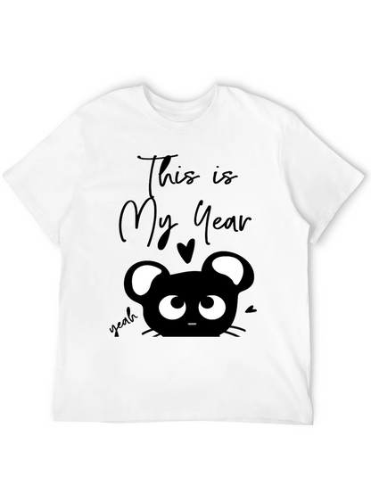 This is My Year Black Graphic T-Shirt