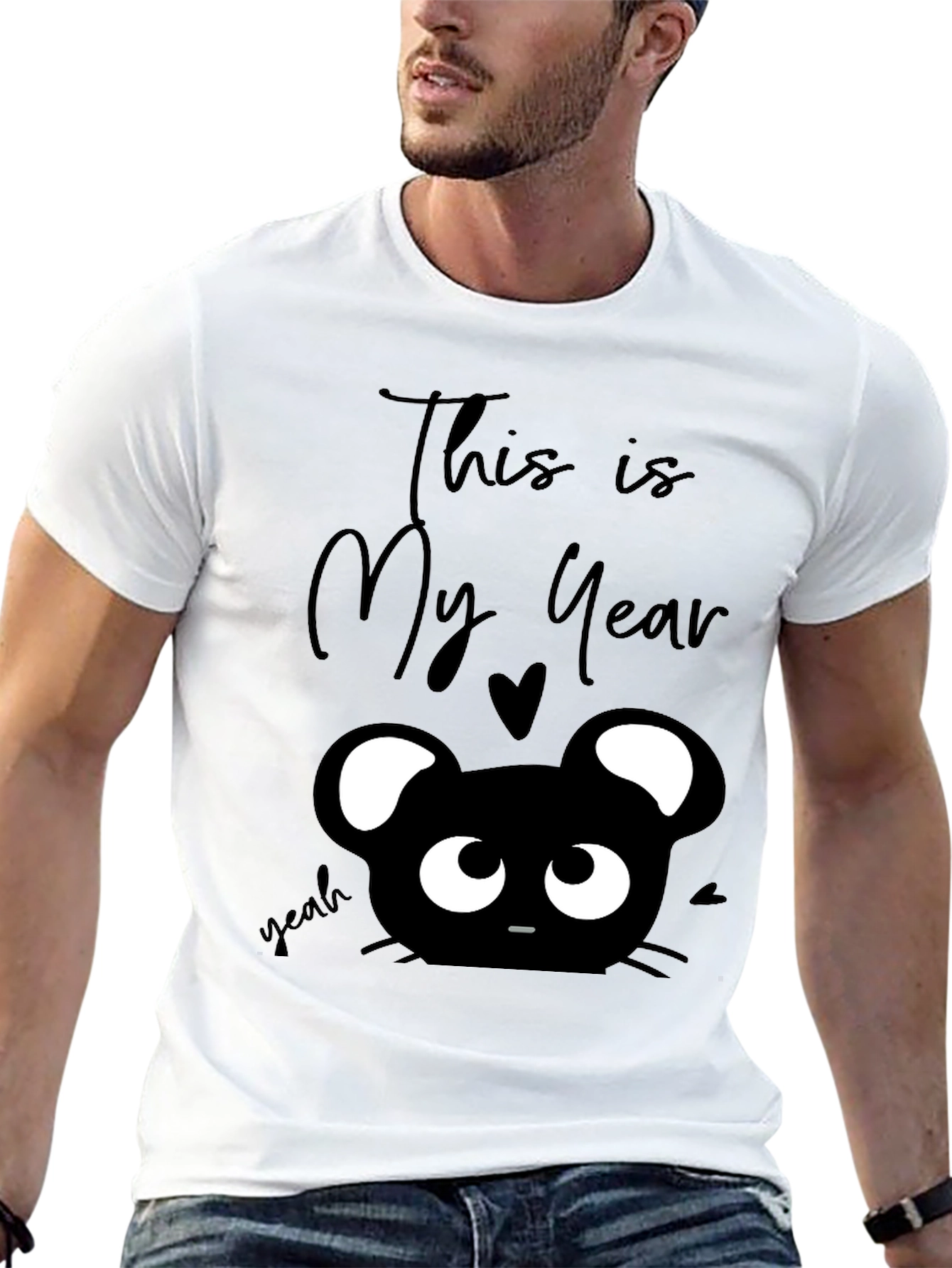 This is My Year Black Graphic T-Shirt