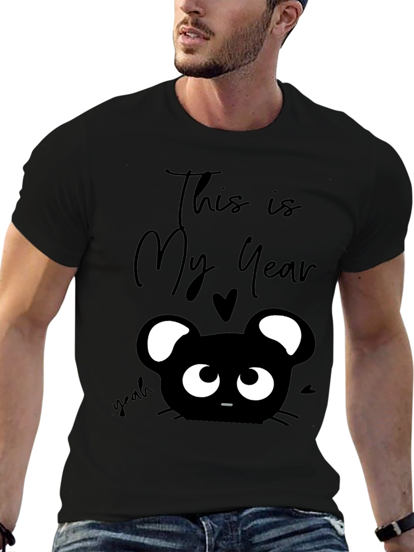 This is My Year Black Graphic T-Shirt