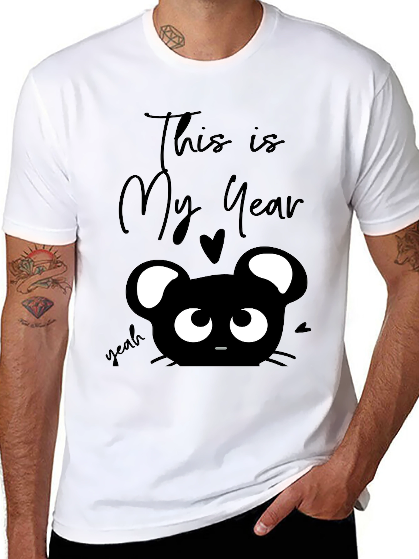 This is My Year Black Graphic T-Shirt
