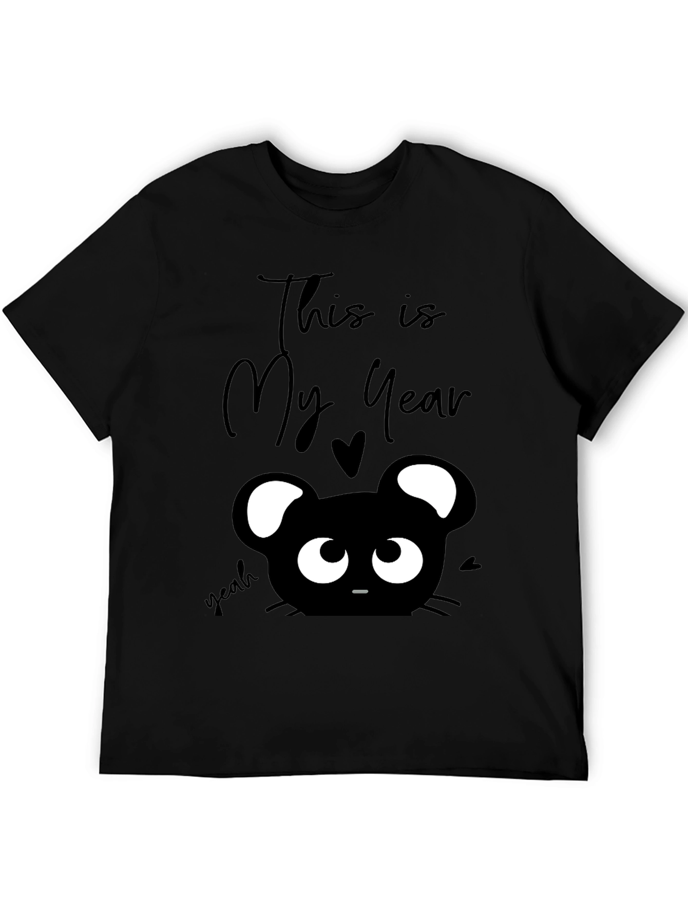 This is My Year Black Graphic T-Shirt