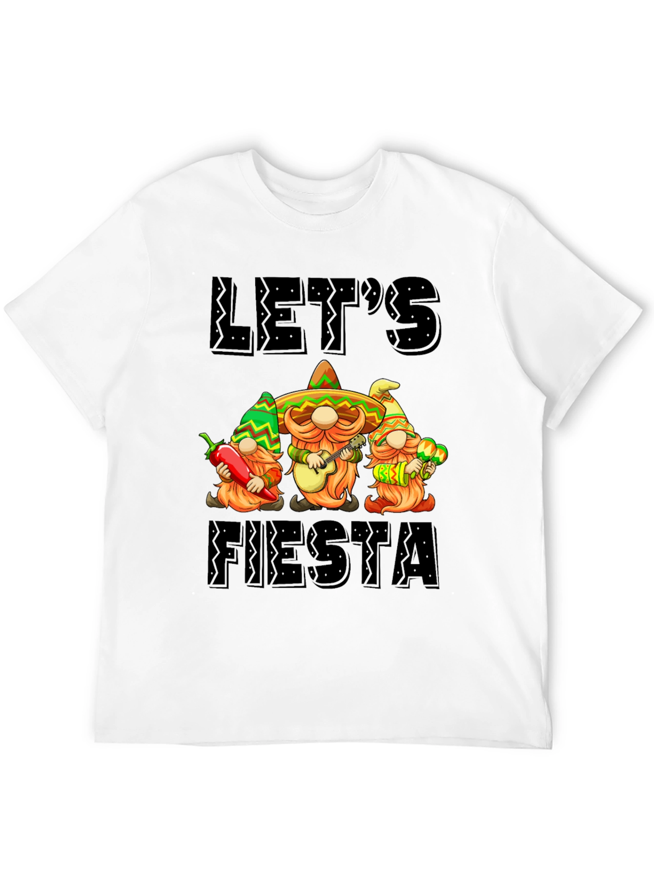 Lets Fiesta Gnome Graphic Tee