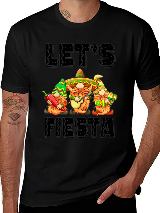Lets Fiesta Gnome Graphic Tee