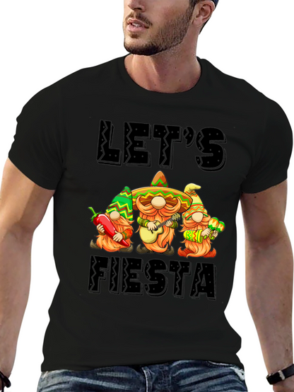 Lets Fiesta Gnome Graphic Tee
