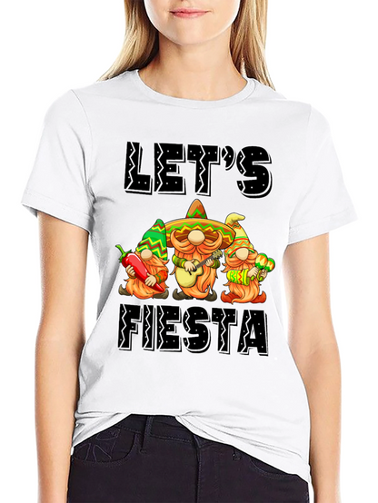 Lets Fiesta Gnome Graphic Tee