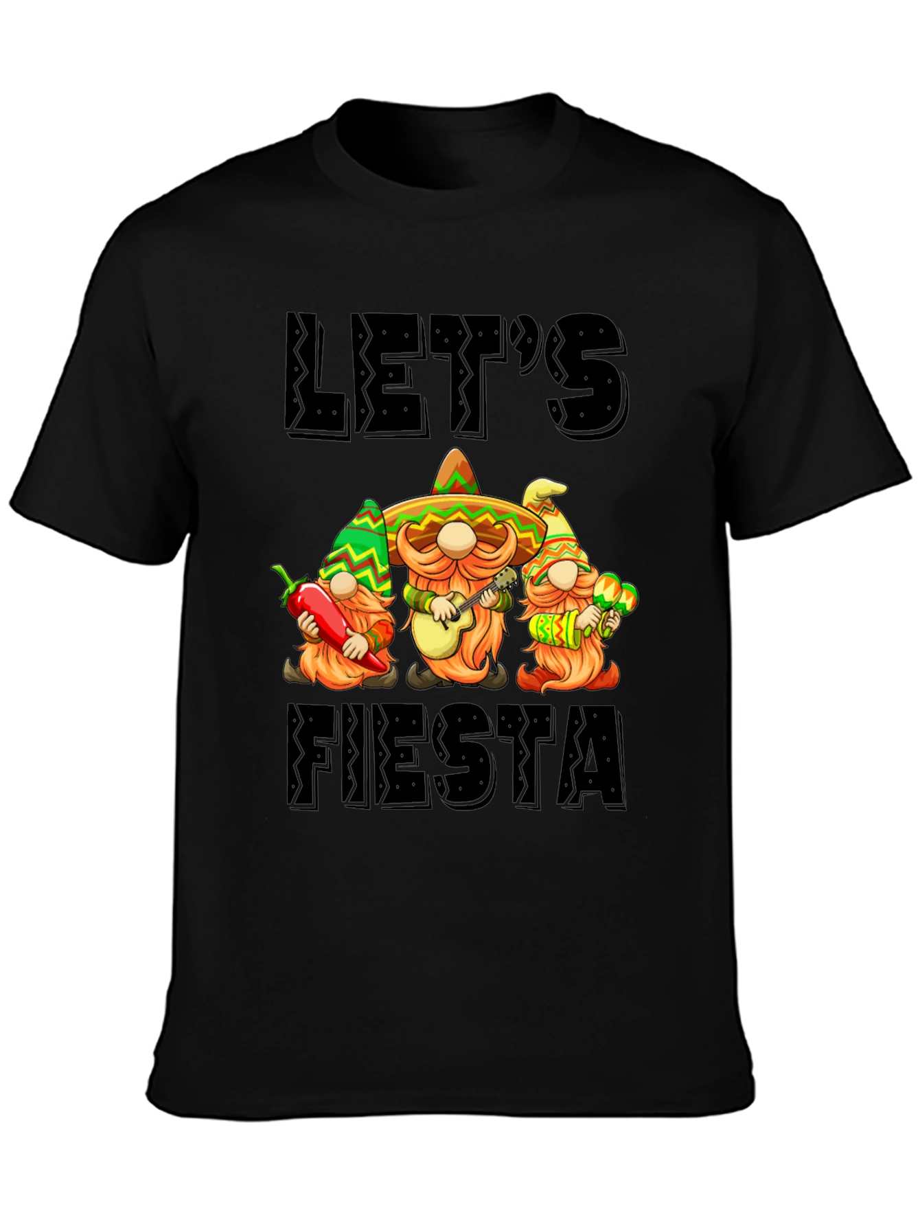 Lets Fiesta Gnome Graphic Tee