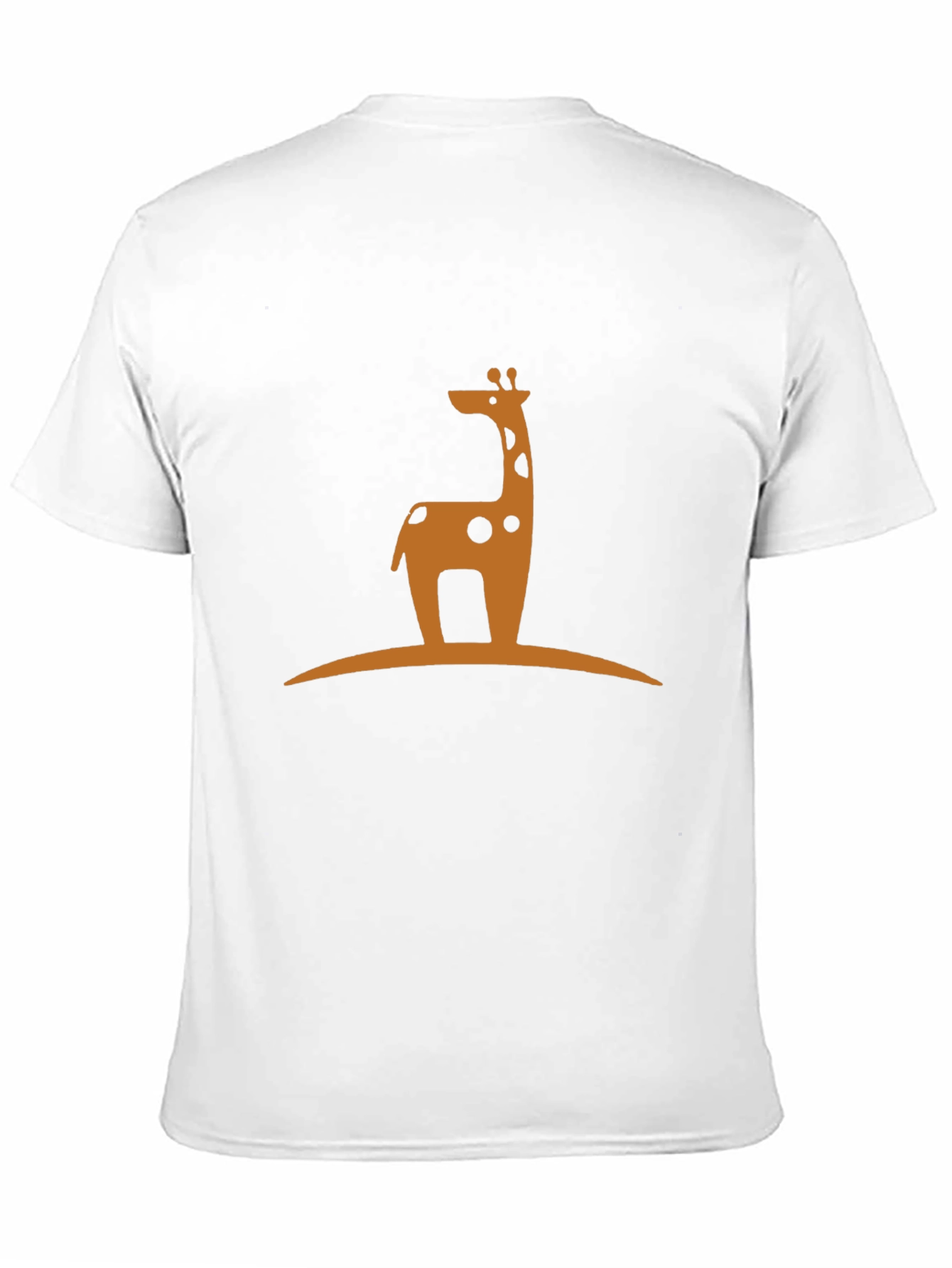 Giraffe Silhouette Graphic T-Shirt - Black