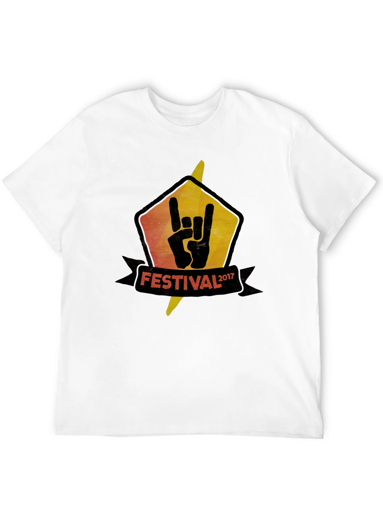 Festival 2017 Rock On Black T-Shirt