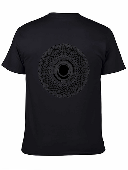 Geometric Mandala Black T-Shirt