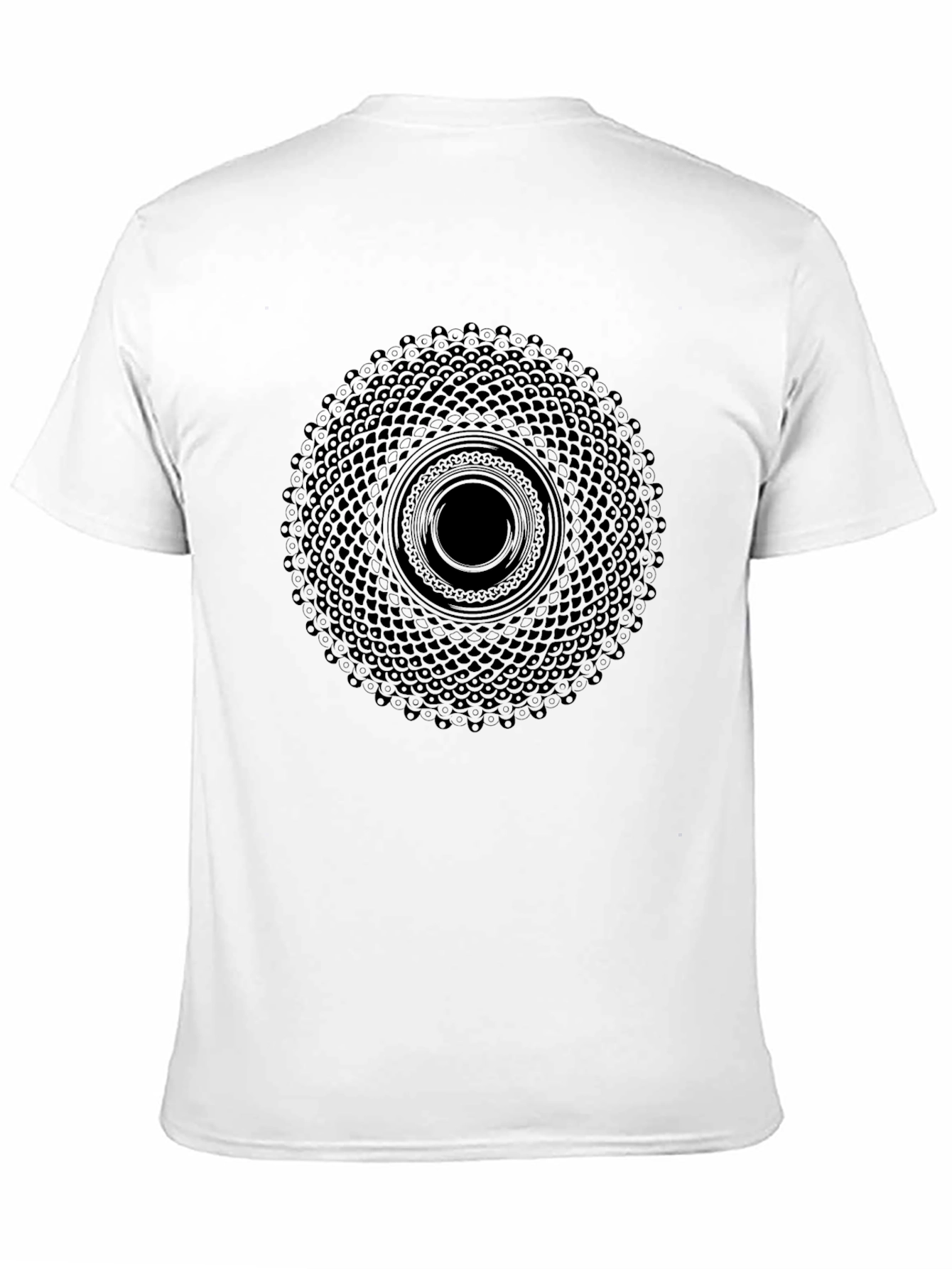 Geometric Mandala Black T-Shirt