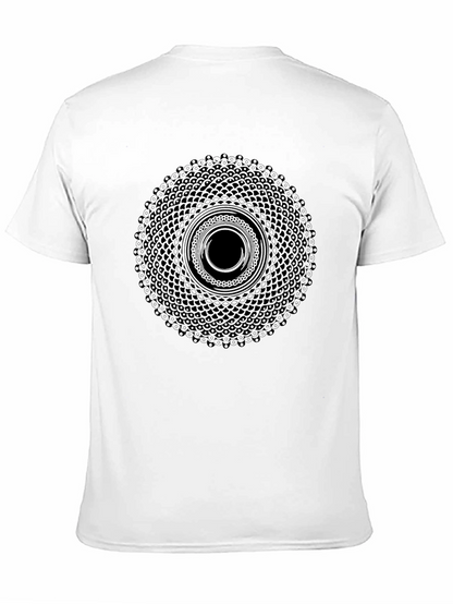 Geometric Mandala Black T-Shirt