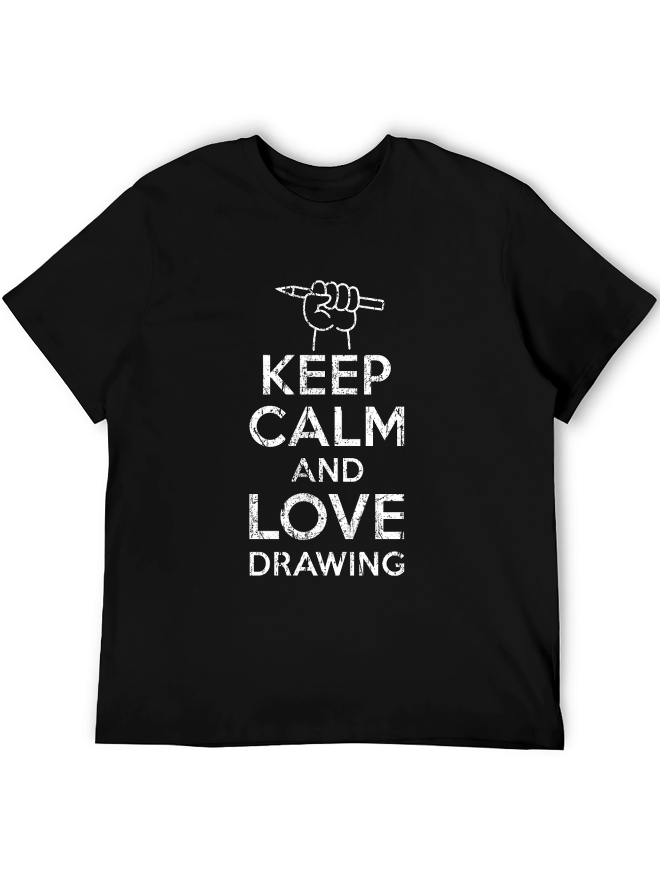 Keep Calm and Love Drawing Graphic Tee