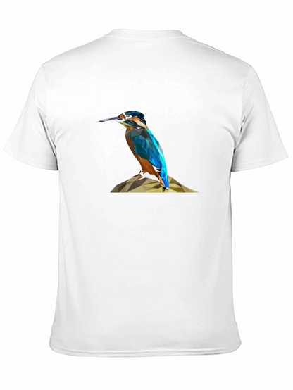 Geometric Kingfisher Print T-Shirt