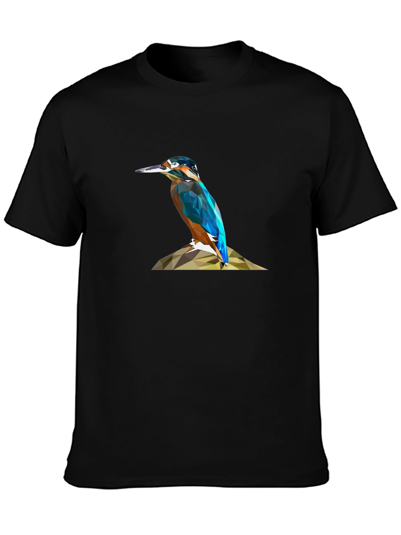 Geometric Kingfisher Print T-Shirt