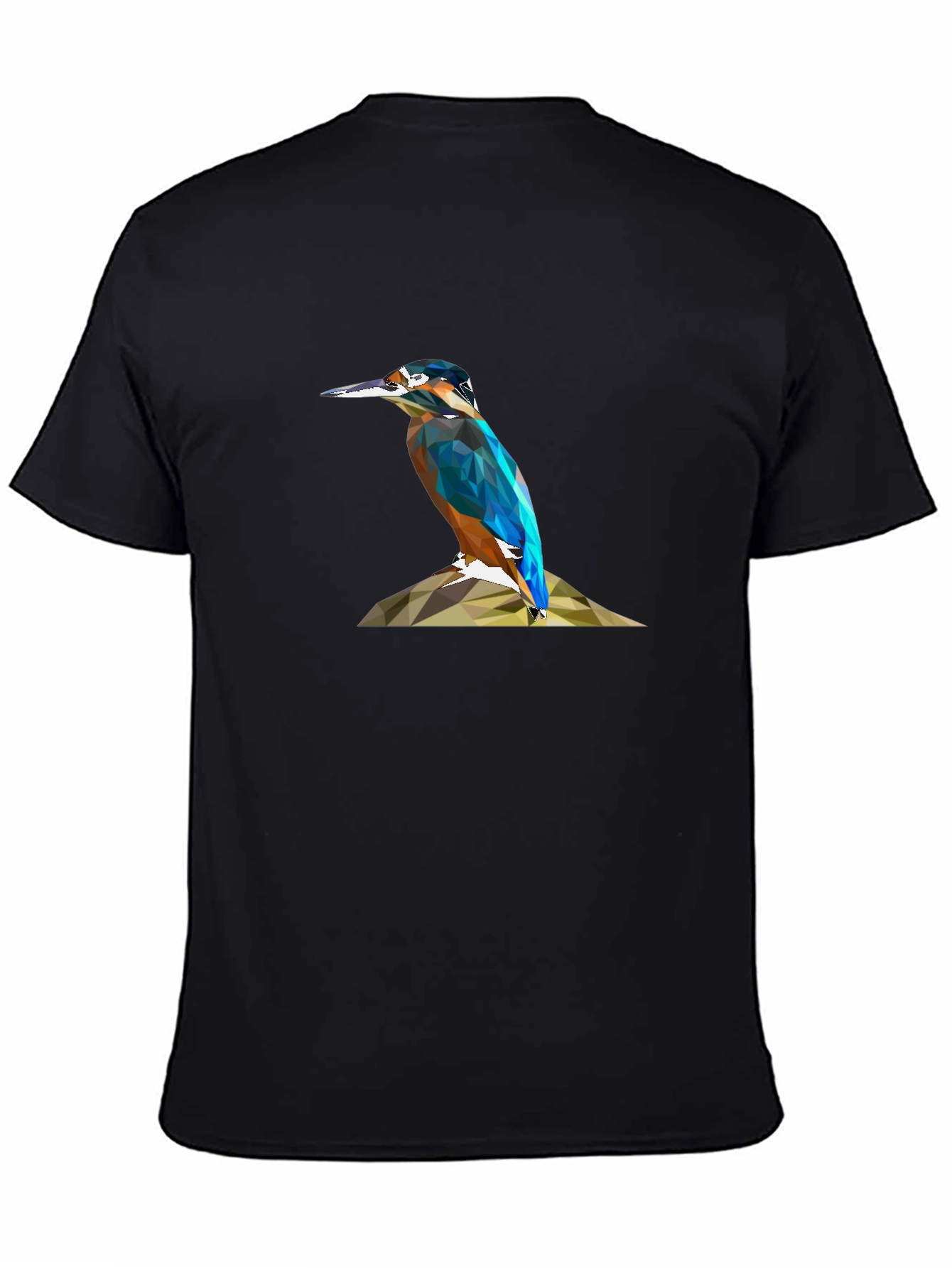Geometric Kingfisher Print T-Shirt