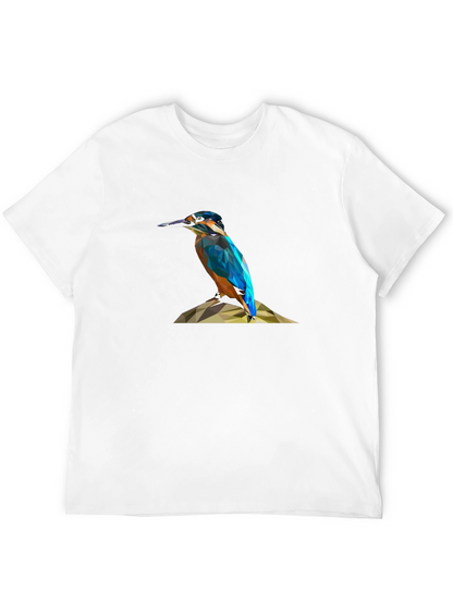 Geometric Kingfisher Print T-Shirt