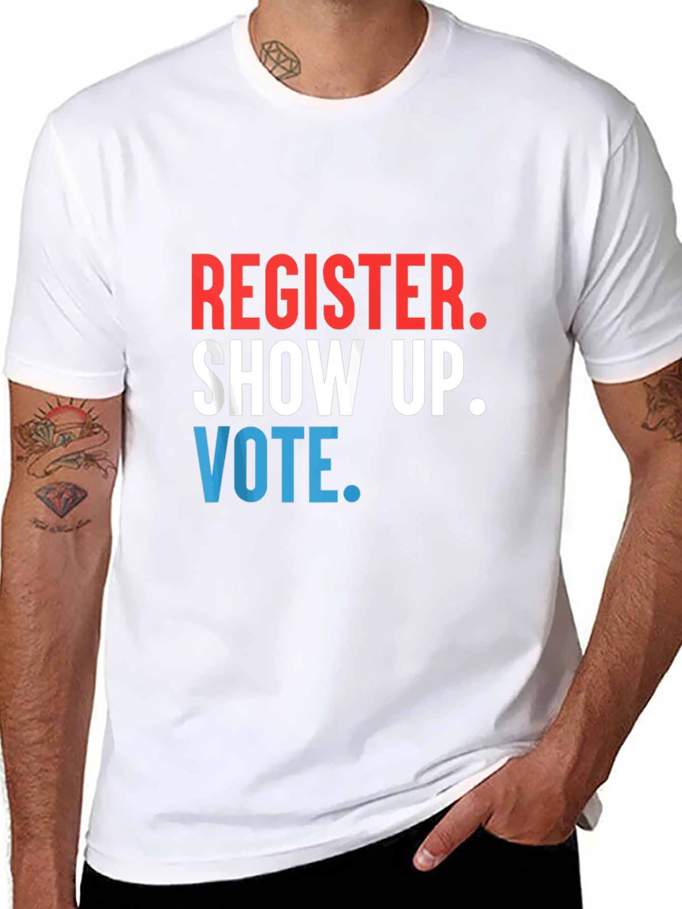 Register Show Up Vote Graphic Tee