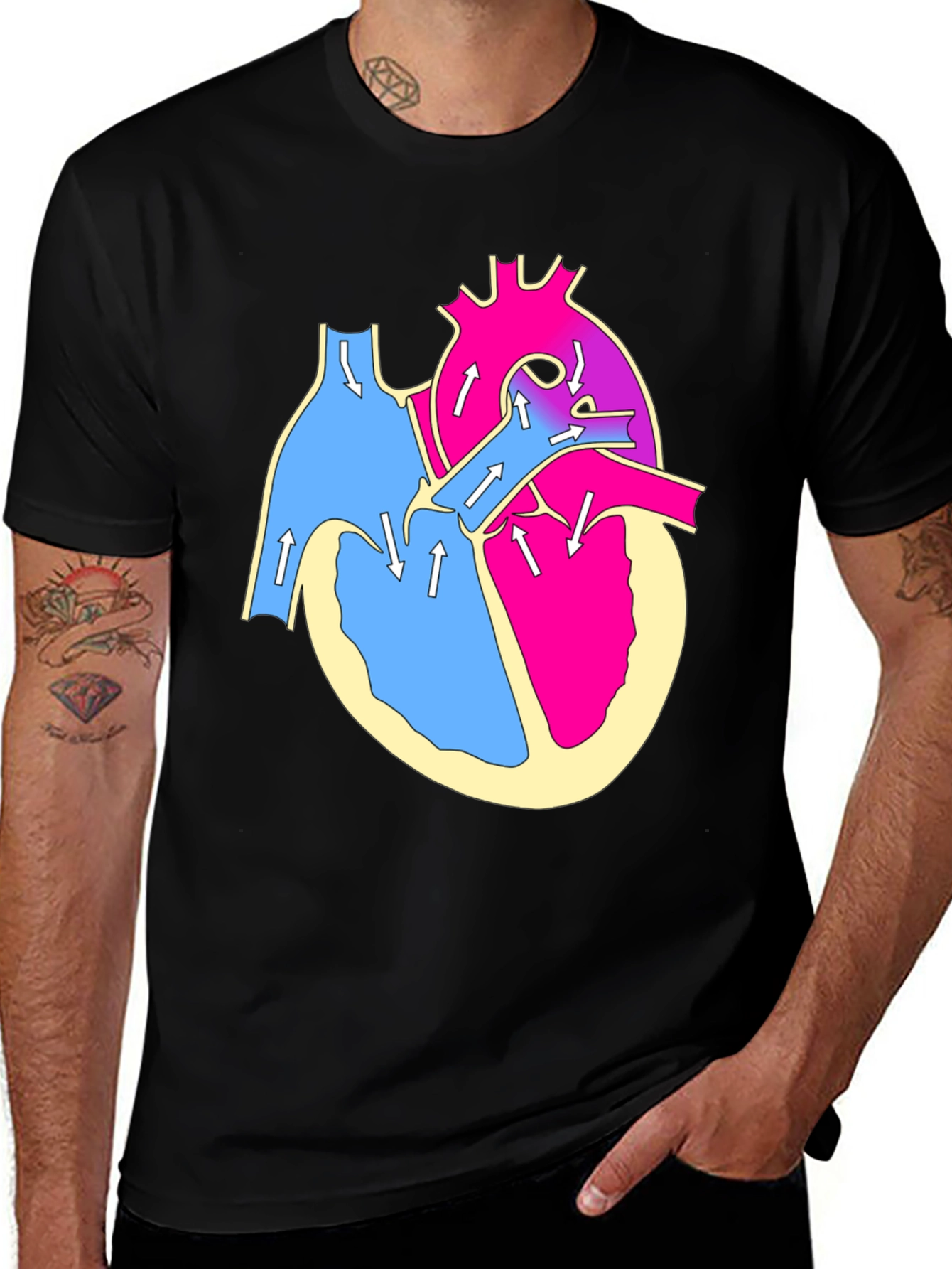 Anatomical Heart T-Shirt - Bold Graphic Tee