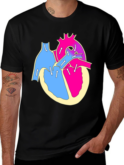Anatomical Heart T-Shirt - Bold Graphic Tee