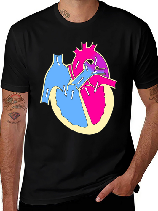 Anatomical Heart T-Shirt - Bold Graphic Tee