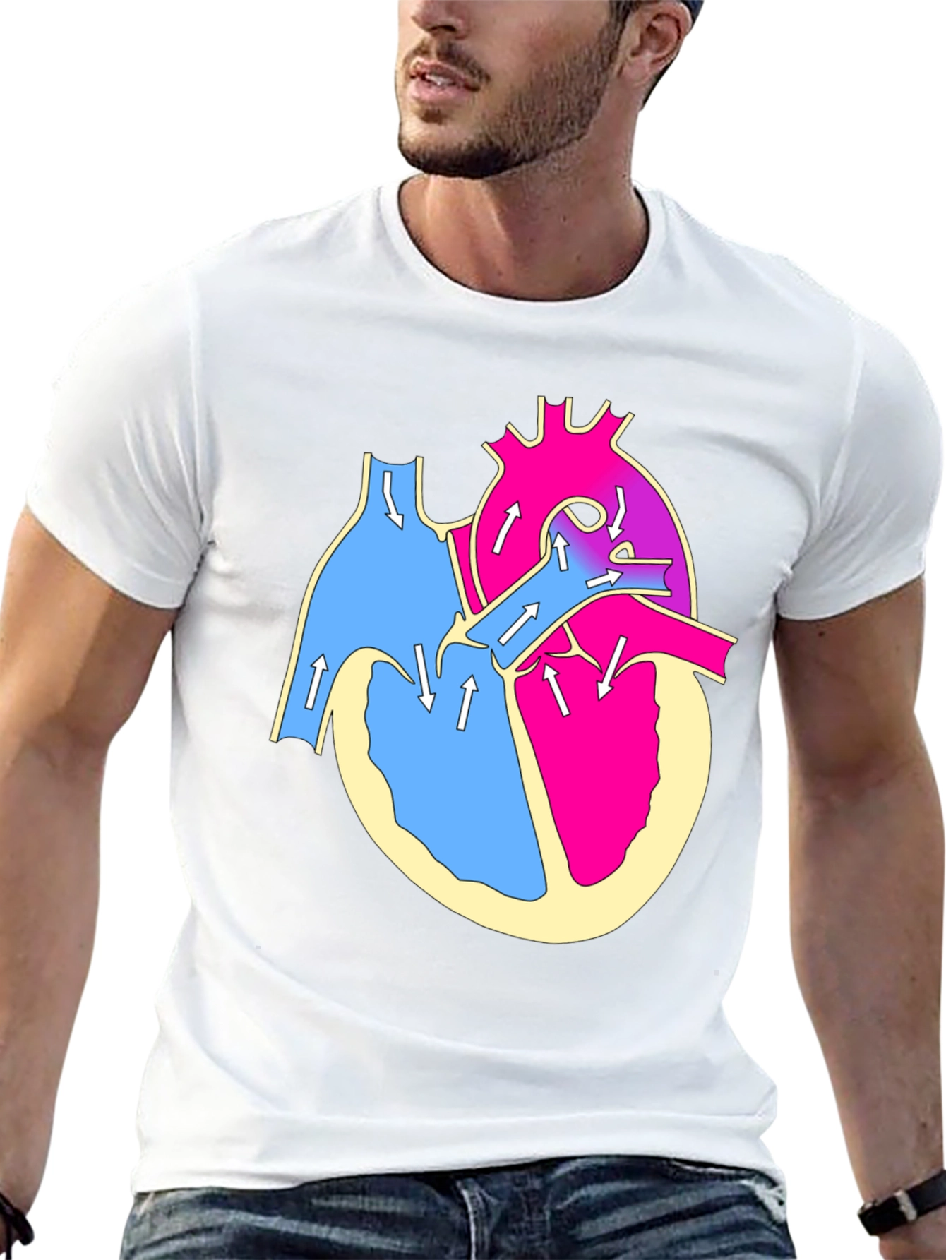 Anatomical Heart T-Shirt - Bold Graphic Tee