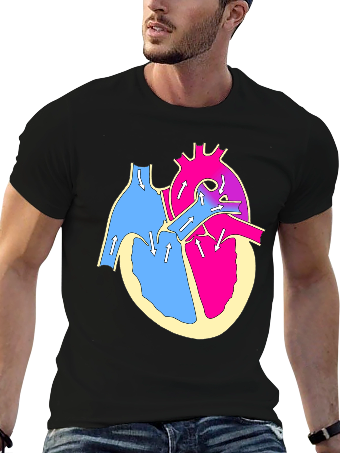 Anatomical Heart T-Shirt - Bold Graphic Tee