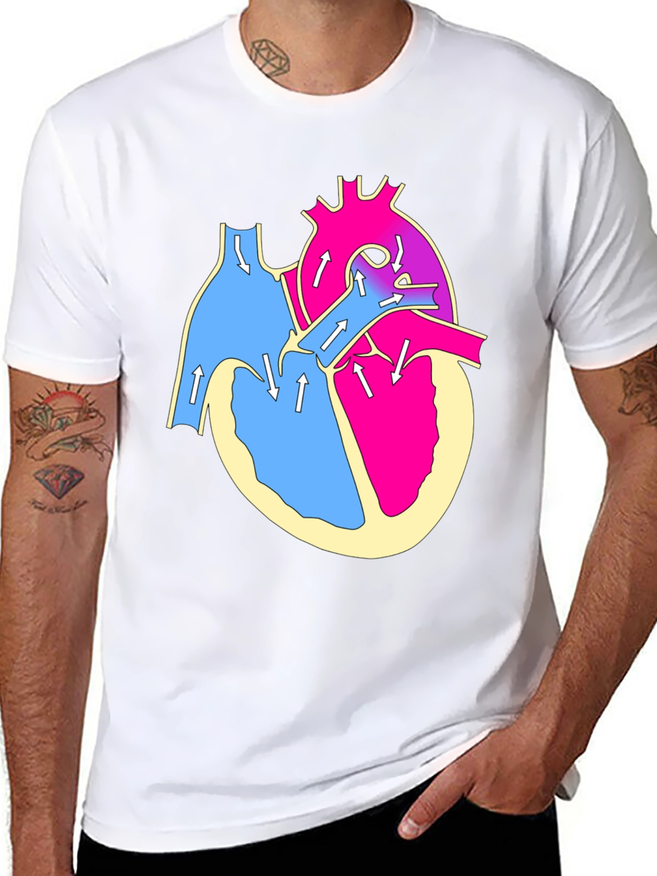 Anatomical Heart T-Shirt - Bold Graphic Tee