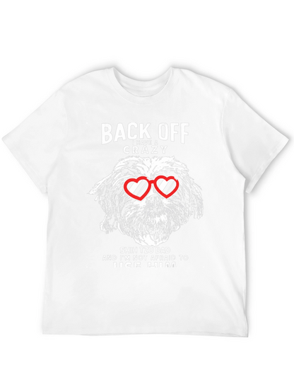 Crazy Shih Tzu Dad Graphic T-Shirt