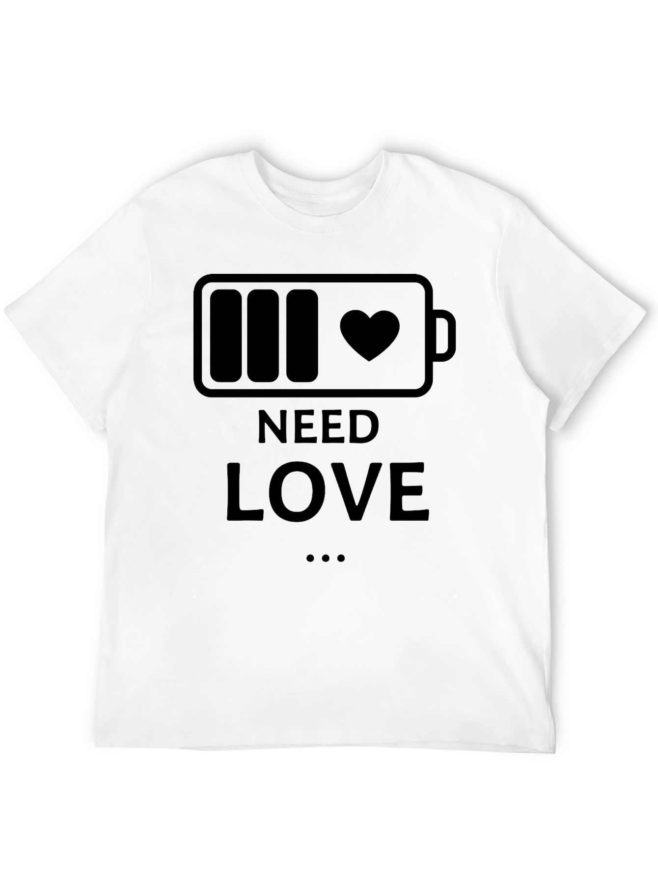 Need Love Battery Heart T-Shirt
