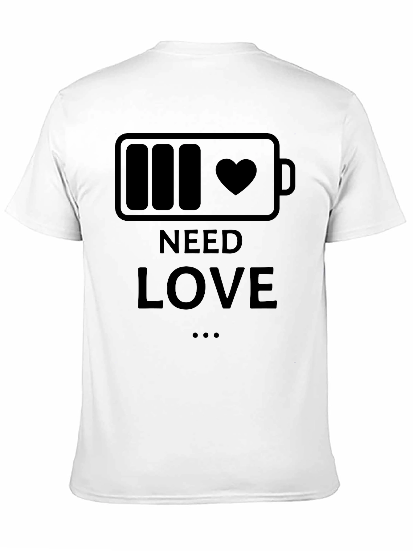 Need Love Battery Heart T-Shirt