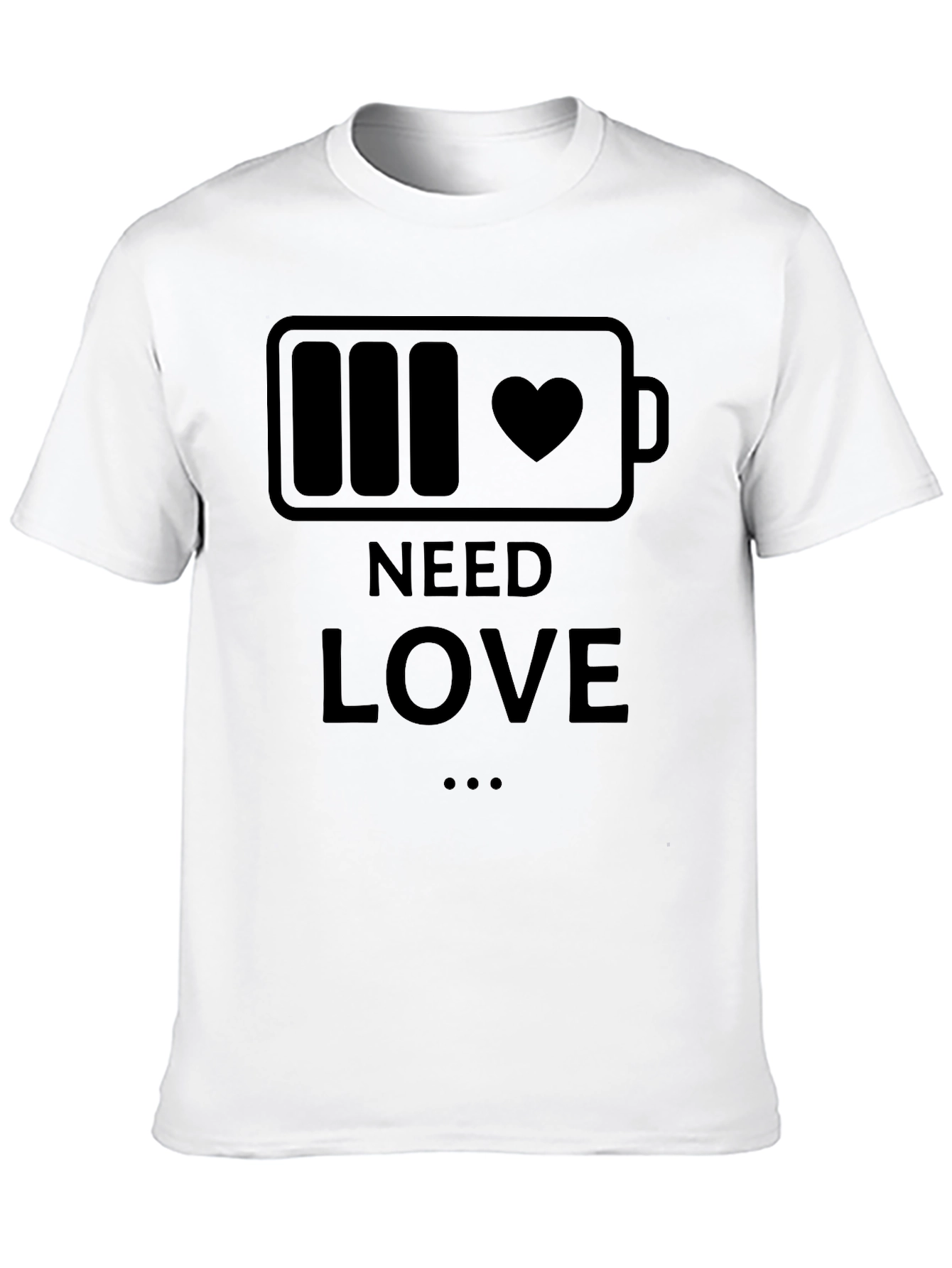 Need Love Battery Heart T-Shirt