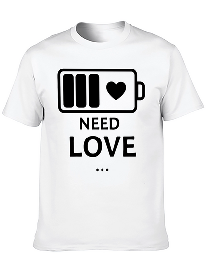 Need Love Battery Heart T-Shirt
