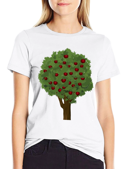 Apple Tree Graphic Tee - Unisex Black T-Shirt