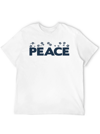 Peace Symbol T-Shirt - Mens Black Graphic Tee