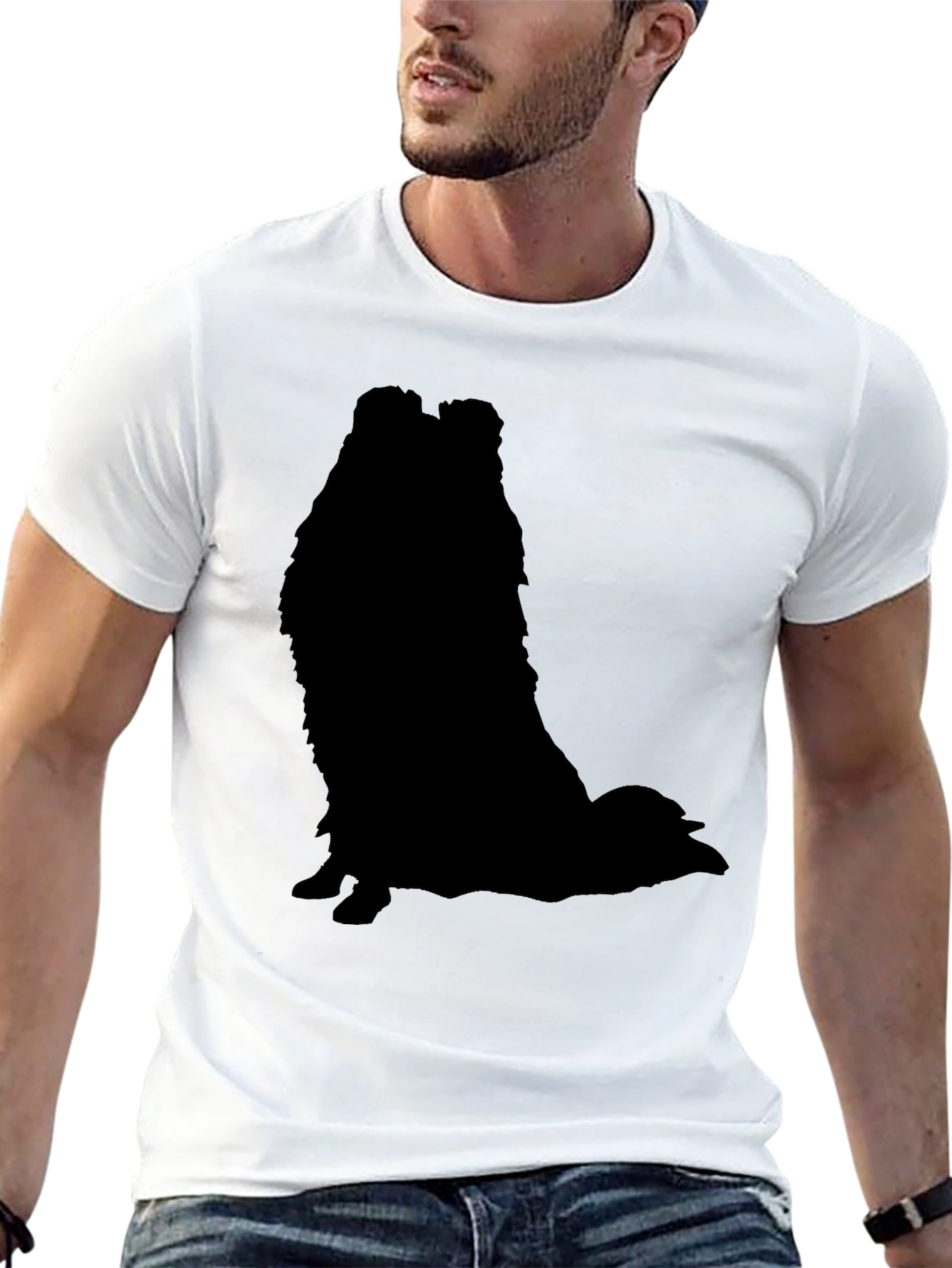 Black Dog Silhouette T-Shirt
