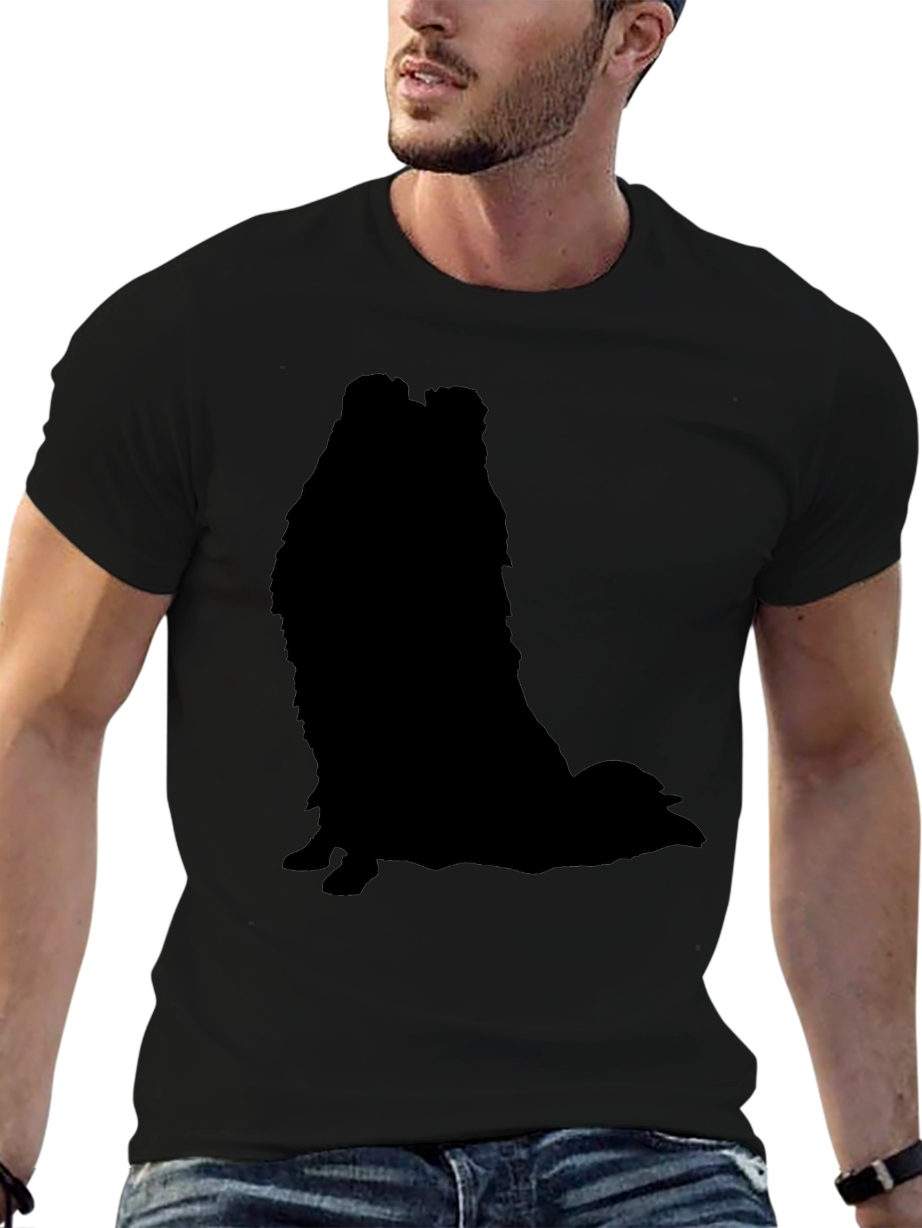 Black Dog Silhouette T-Shirt