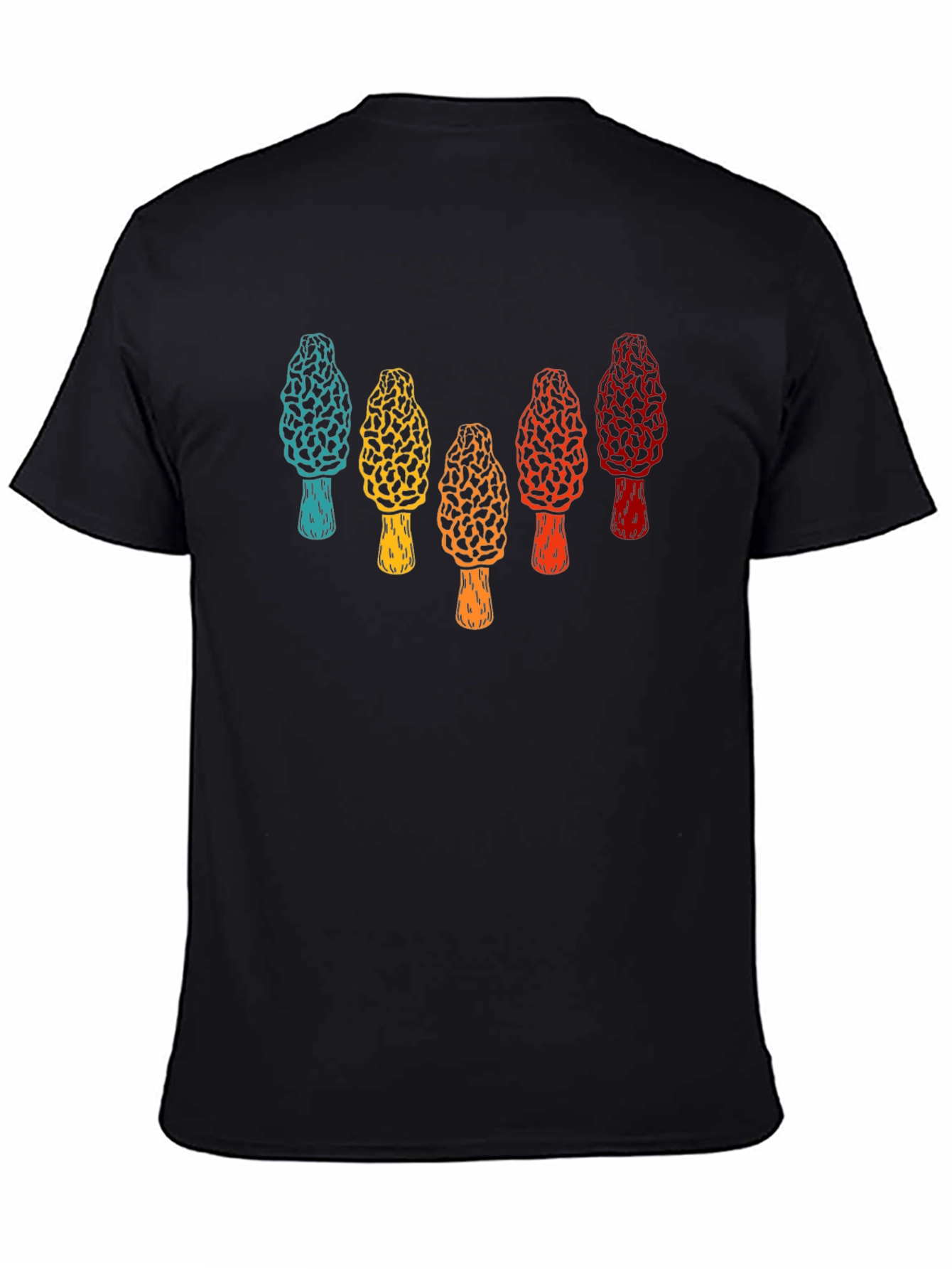 Retro Morel Mushroom Graphic T-Shirt