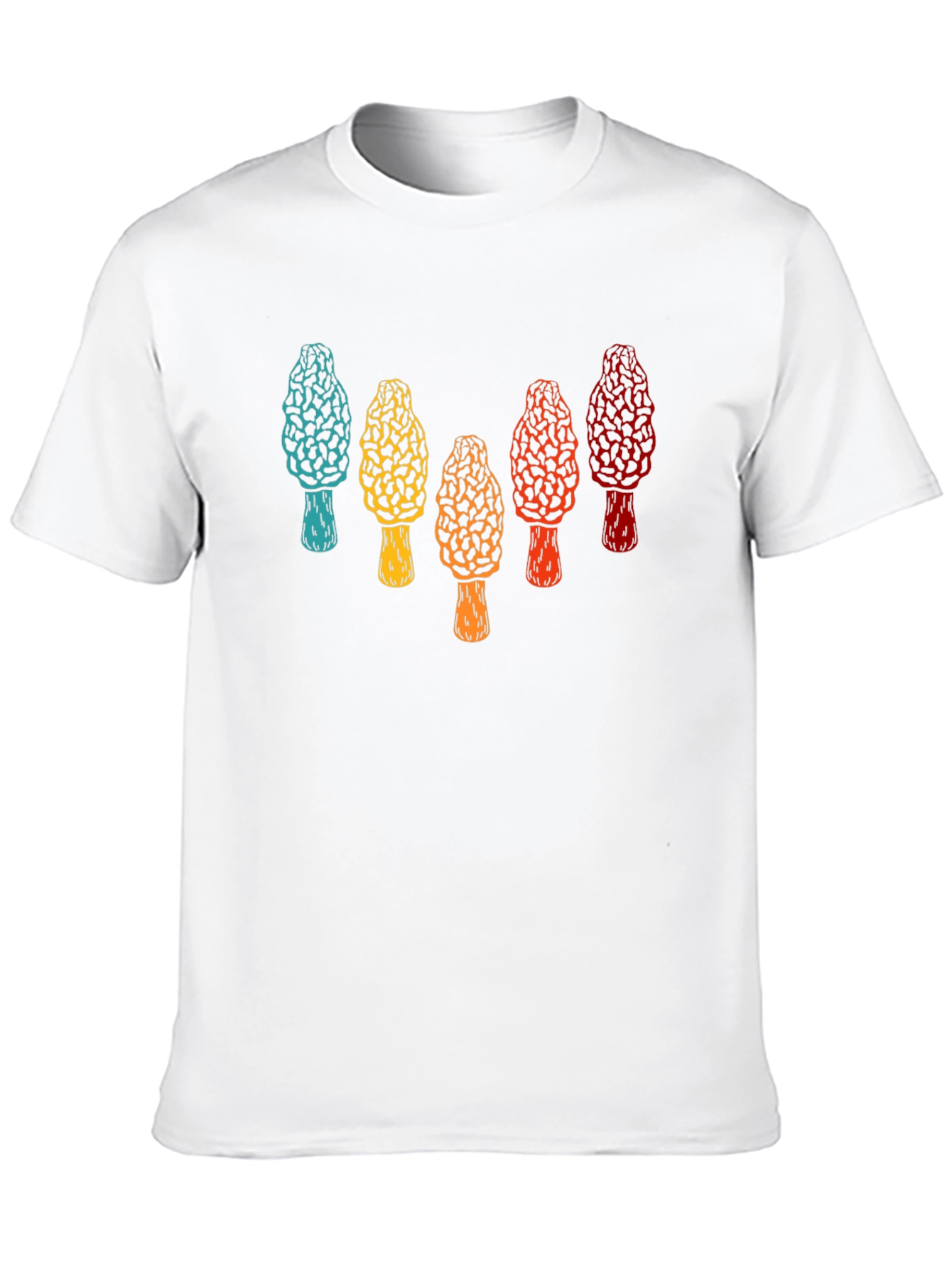 Retro Morel Mushroom Graphic T-Shirt