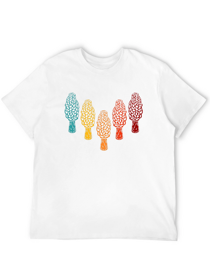Retro Morel Mushroom Graphic T-Shirt