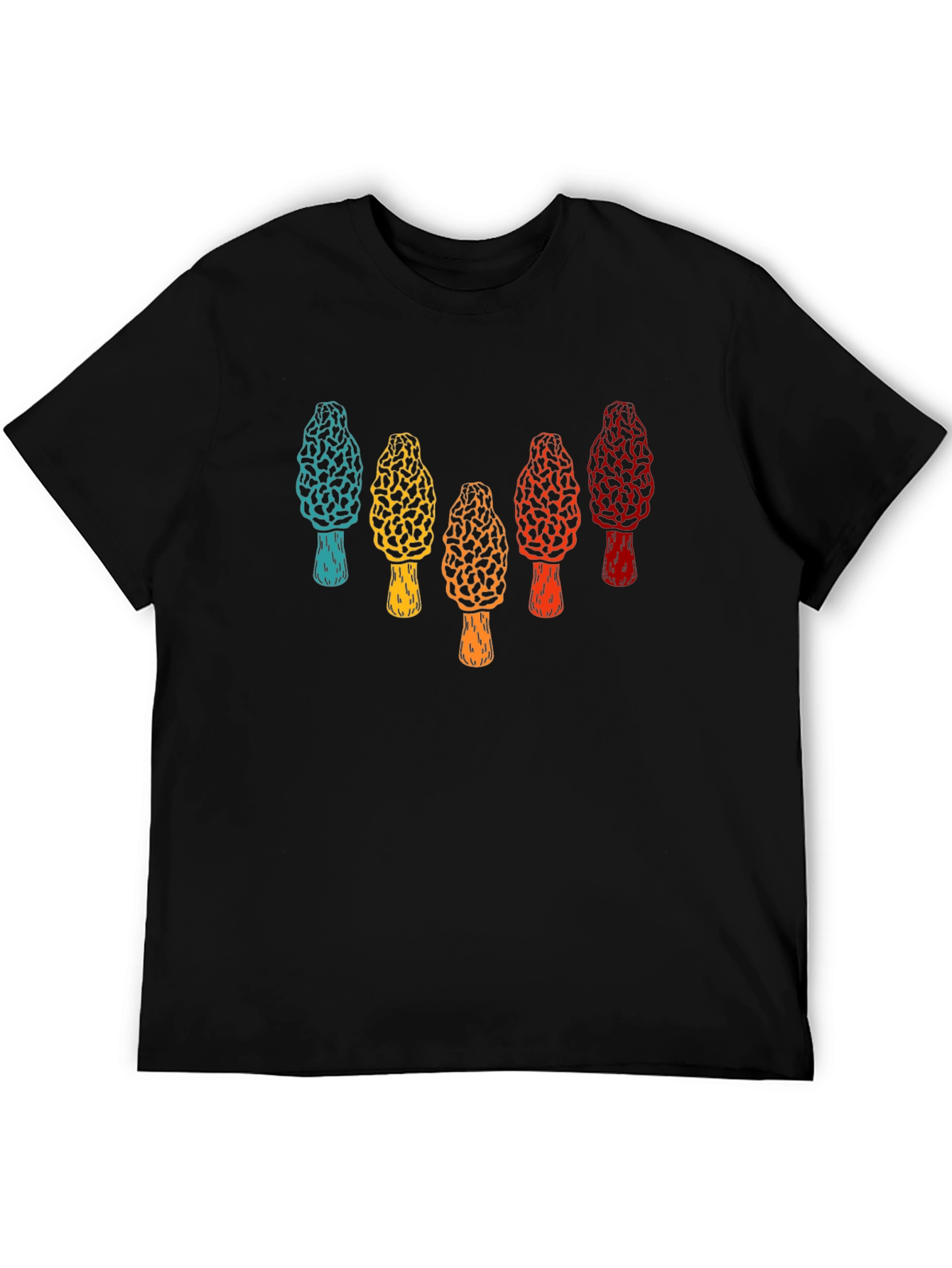 Retro Morel Mushroom Graphic T-Shirt