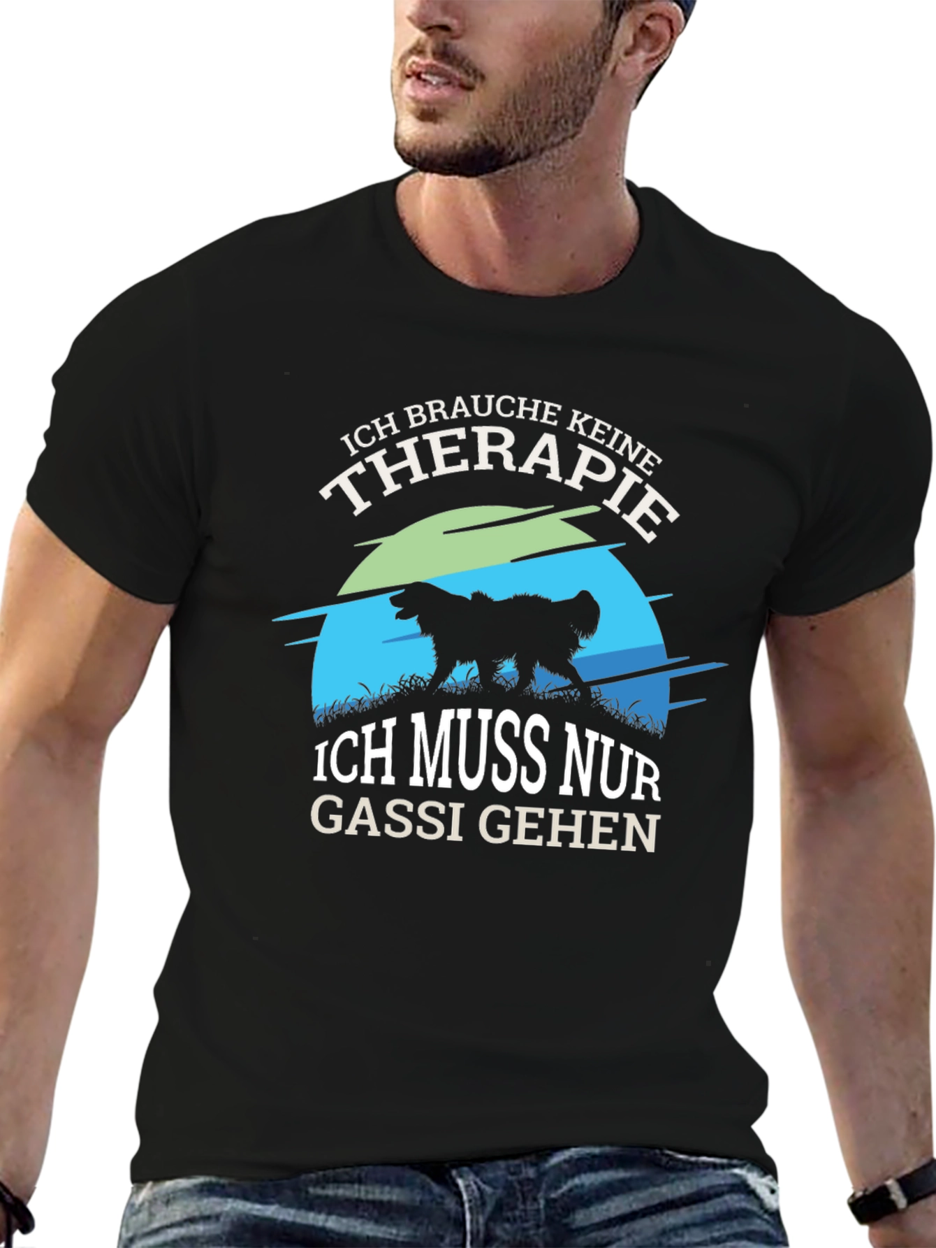 Ich Brauche Keine Therapie T-Shirt Dog Lover Tee