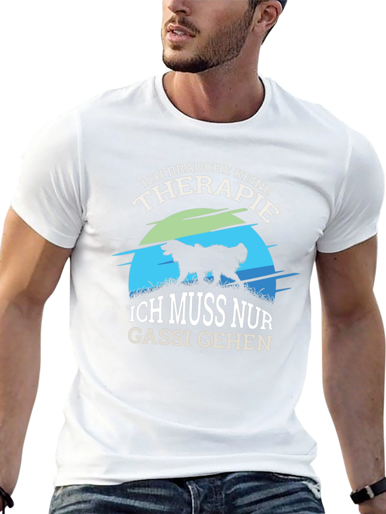 Ich Brauche Keine Therapie T-Shirt Dog Lover Tee