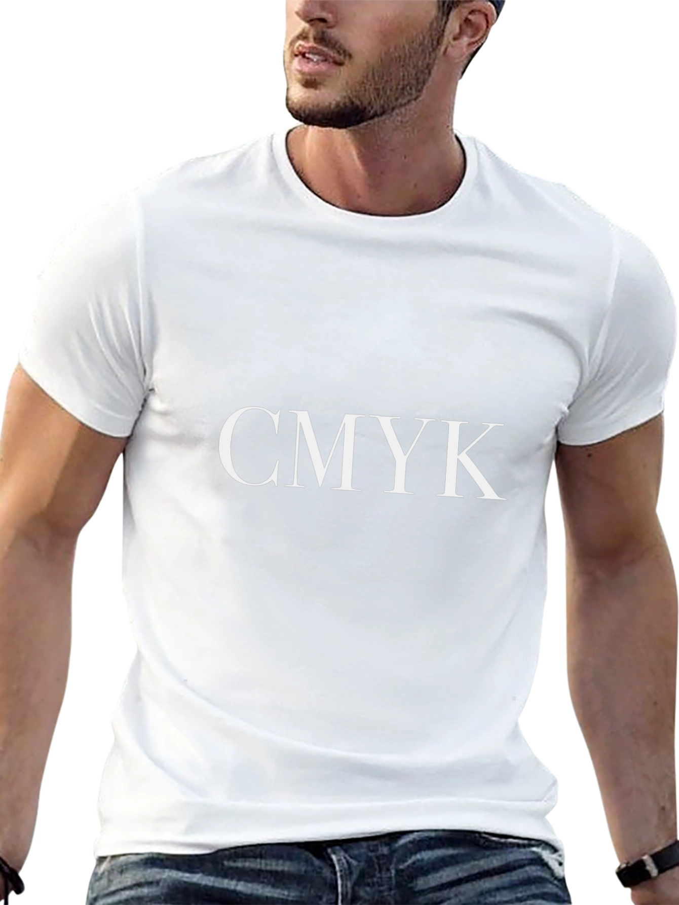 CMYK Graphic Tee - Classic Black Cotton T-Shirt