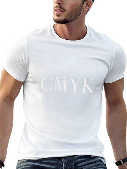 CMYK Graphic Tee - Classic Black Cotton T-Shirt