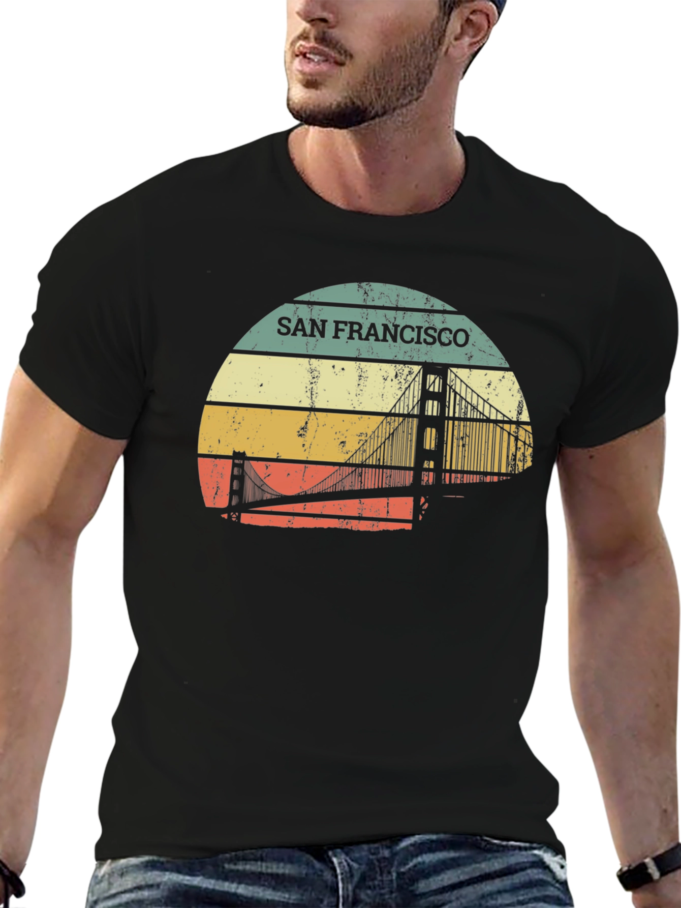 Retro San Francisco Bridge T-Shirt