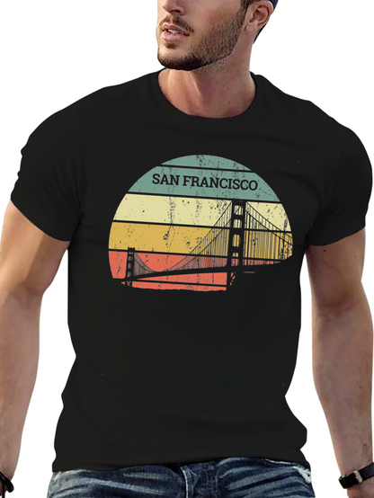 Retro San Francisco Bridge T-Shirt